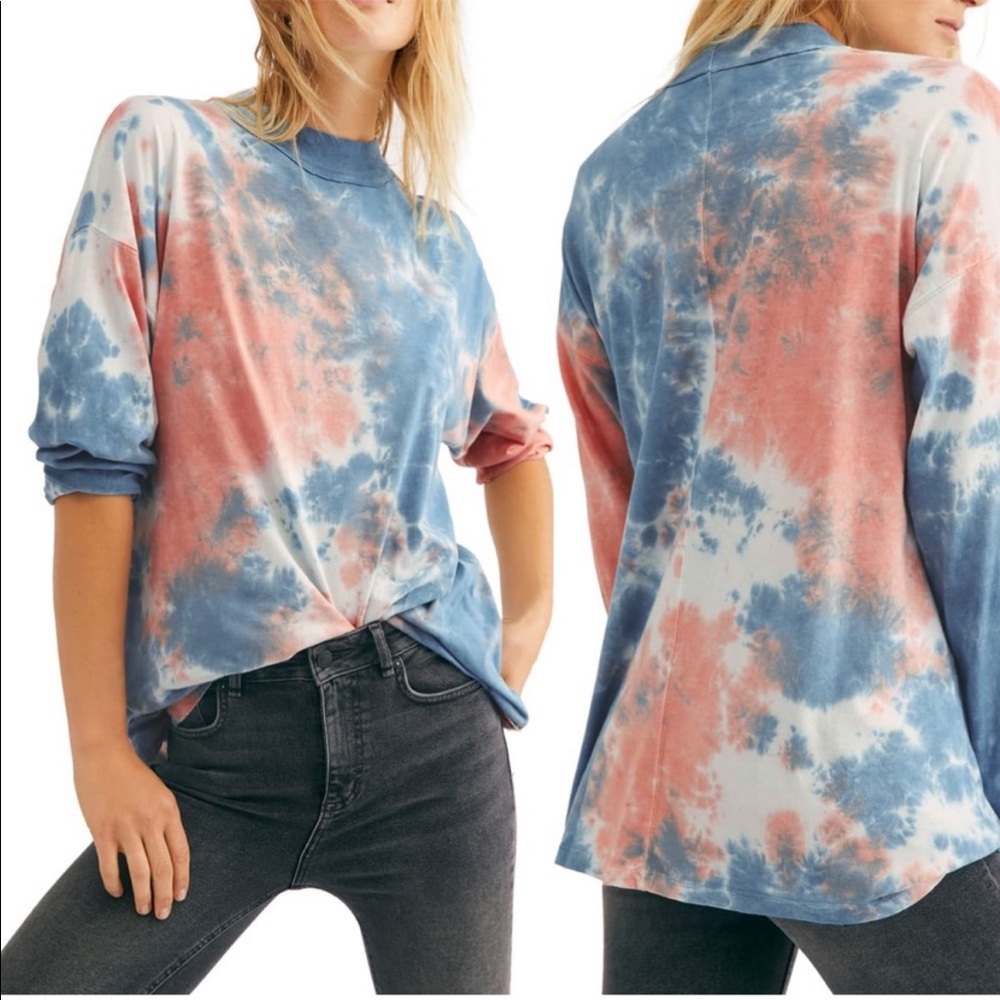Free People Tie Dye Long Sleeve